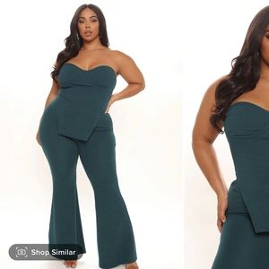 Ribbed Two piece set / Teal